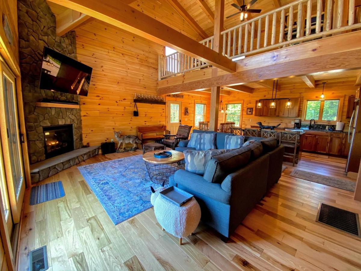 Uv Log Home With Direct Cannon Mountain Views Minutes To Attractions Fireplace Pool Table Ac Bethlehem Exterior photo